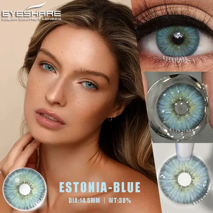 EYESHARE lentilles de contact de couleur pour les yeux gris naturel beauté élèves