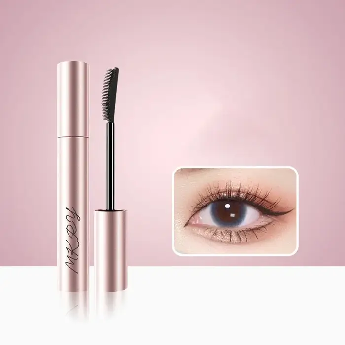 Mascara noir pour les yeux, cils soyeux, cils allongés, maquillage, mascara imperméable, volume, cos