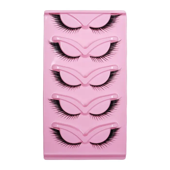 5 paires de cils yeux de chat