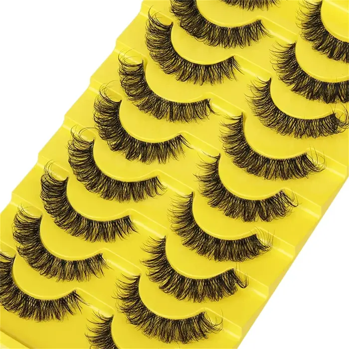 Faux cils en vison, cils moelleux