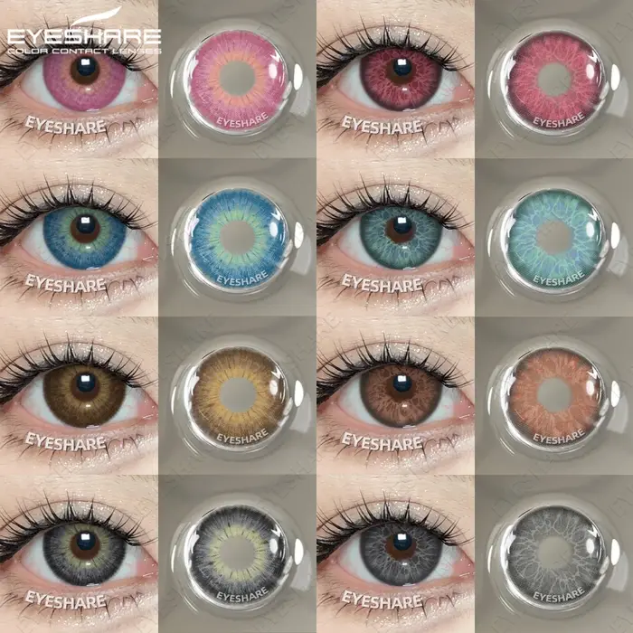 EYESHARE 2025 nouveau agrandir les yeux lentilles de Contact colorées rose oeil cosmétique beauté élèves colorés
