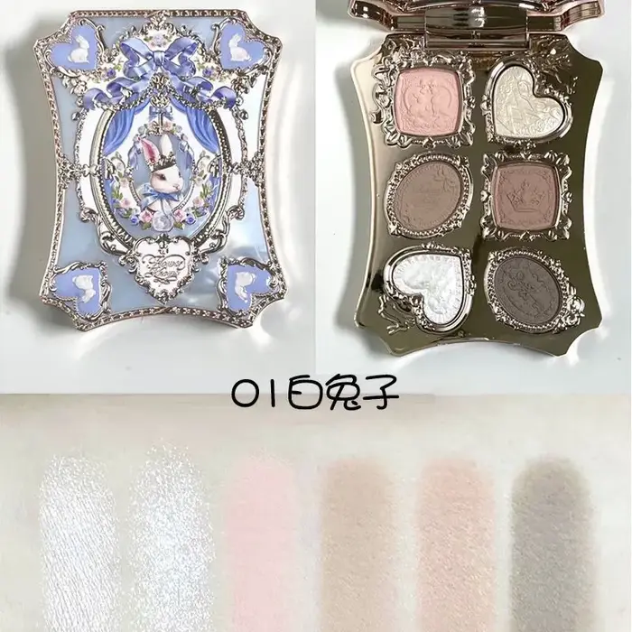 Palette de fards à paupières Flower Knows Garden Matte Pearlescent Powder Fine Six Color