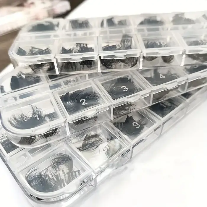 Faux cils DIY 120 grappes moelleuses - boucles dramatiques en forme de C