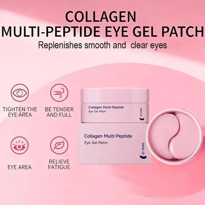 Patchs pour les yeux au collagène multi-peptides pour les yeux gonflés