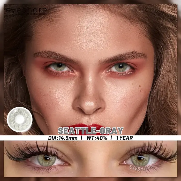 EYESHARE 1 paire de lentilles de contact de couleur pour les yeux contatos