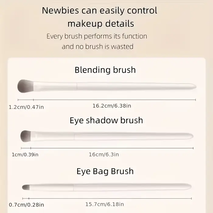 Ensemble de pinceaux de maquillage pour les yeux 5 pièces, compagnon de voyage parfait et cadeau pou