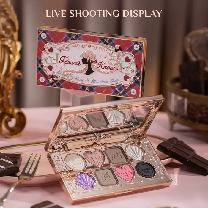 Flower Knows maquillage fard à paupières chocolat Wonder-Shop paillettes mat ombre à paupières Palet