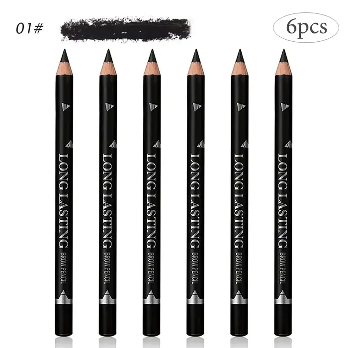 Crayon à sourcils étanche, couleur facile, naturel, noir, marron, stylo de maquillage pour les yeux,