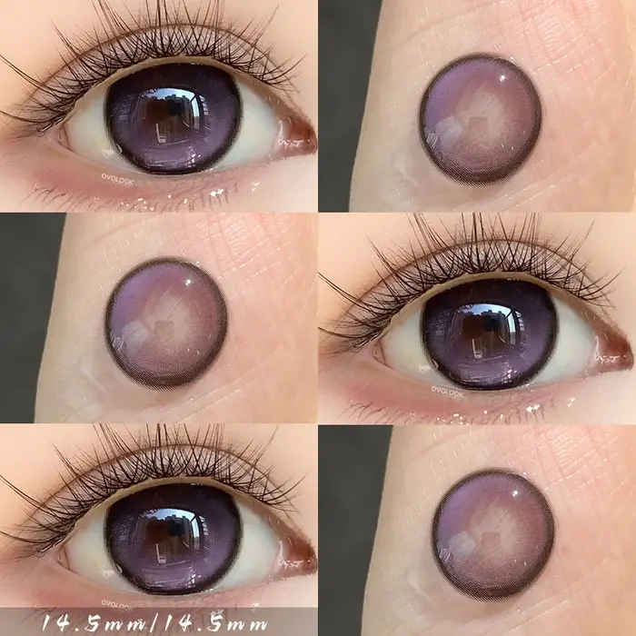 OVOLOOK - Lot de 2 paires de lentilles de contact colorées pour les yeux