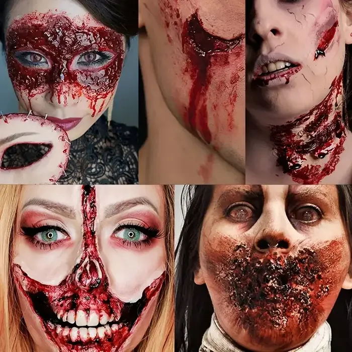 Cicatrice cire SFX effets spéciaux maquillage plaie peau