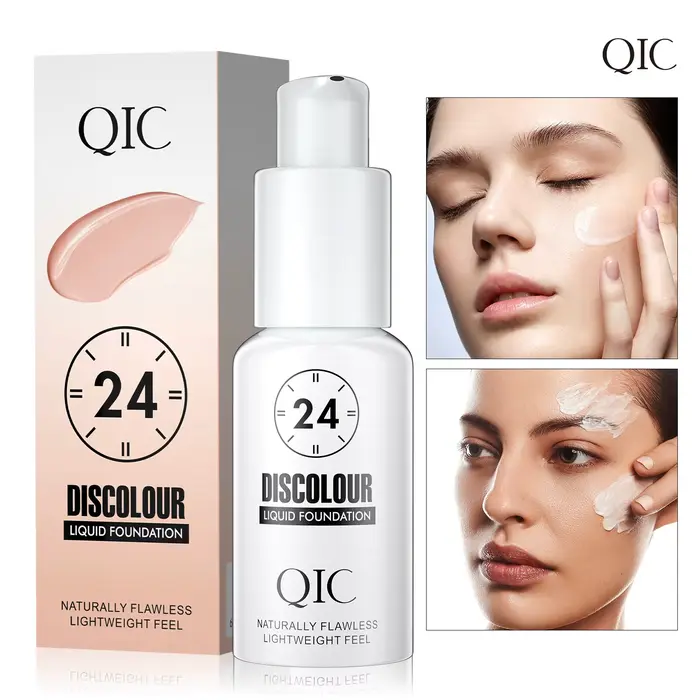 QIC 30ML fond de teint couleur changeante Base de maquillage visage nu couverture complète correcteur mat