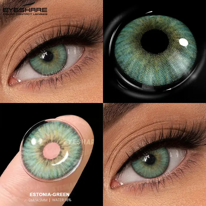 EYESHARE lentilles de contact de couleur pour les yeux gris naturel beauté élèves
