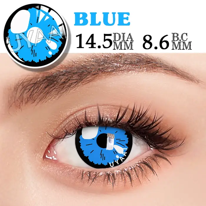 UYAAI Cosplay lentilles de contact de couleur cosmétiques élèves colorés maquillage