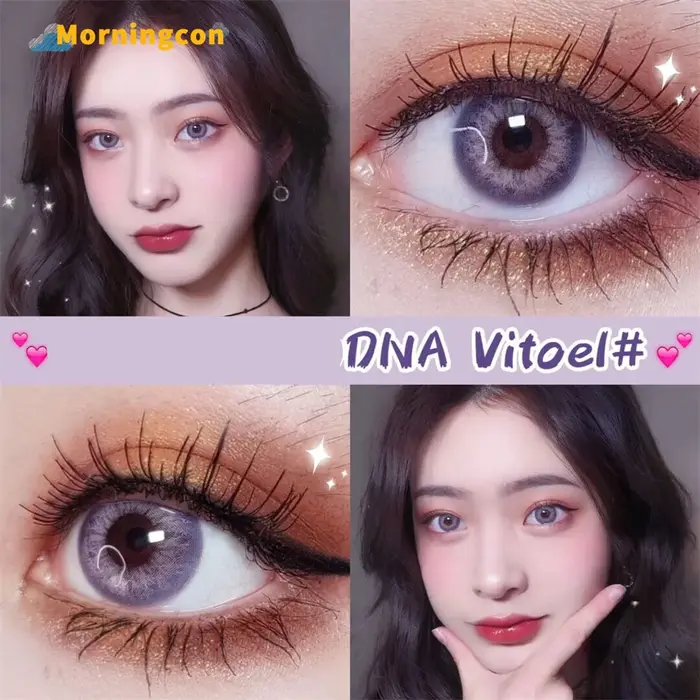 Morningcon – lentilles de Contact colorées violettes