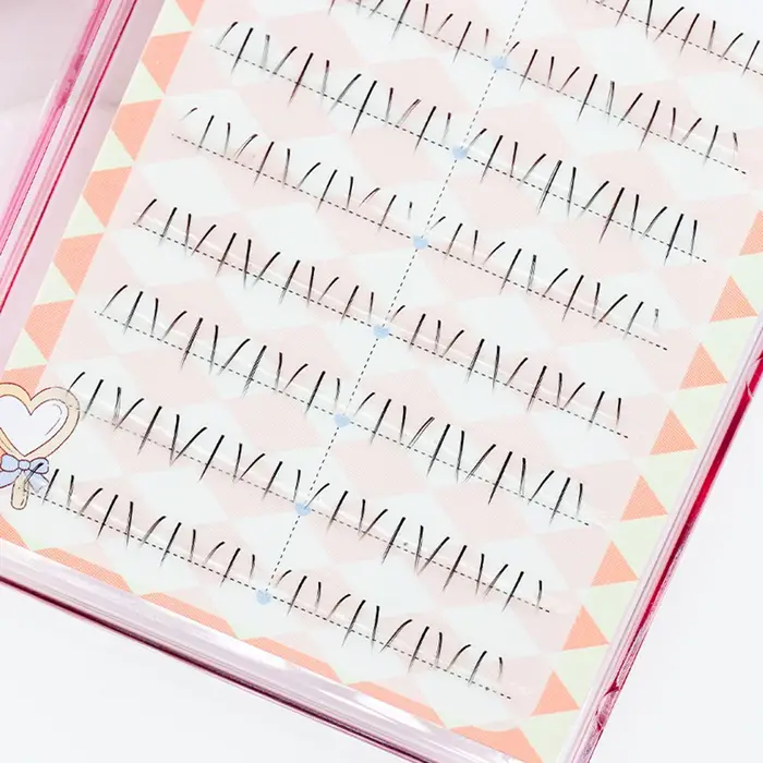 Faux cils inférieurs segmentés pour femmes