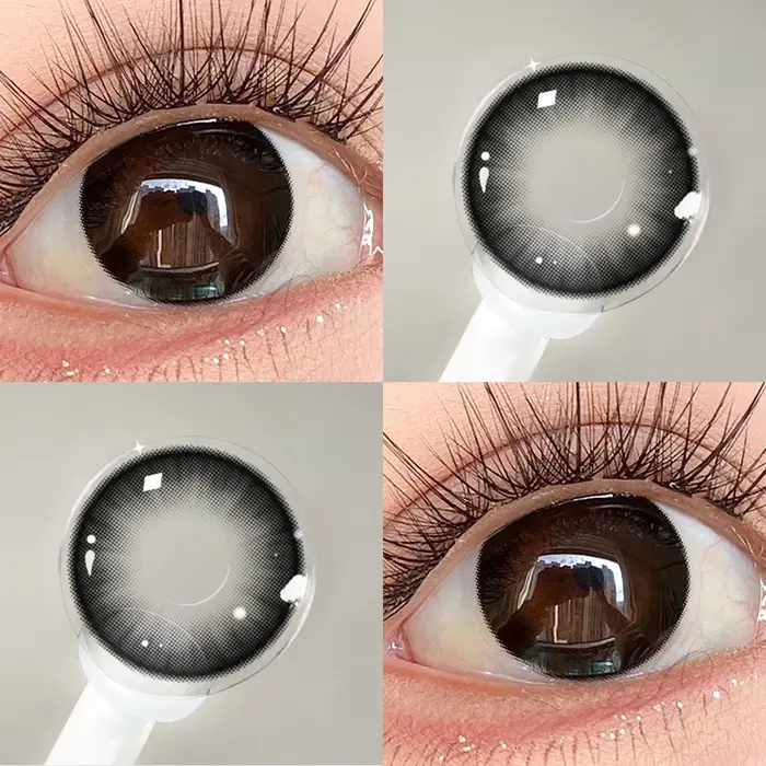 OVOLOOK - Lot de 2 lentilles de contact colorées bleu cristal