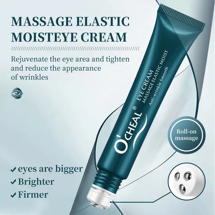 O'cheal Roller Massage crème pour les yeux éclaircissante cernes raffermissant la peau réparation instantanée