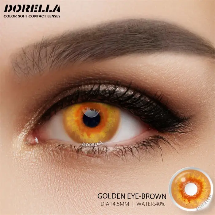 D'ORELLA 1 paire de lentilles de contact colorées pour les yeux
