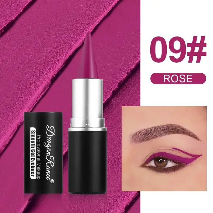 Stylo crème Eyeliner de couleur noir mat violet
