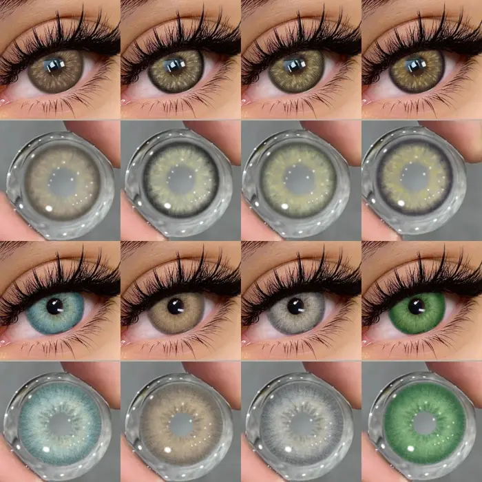 AMARA 1 Paire de Lentilles de Contact Colorées pour les Yeux