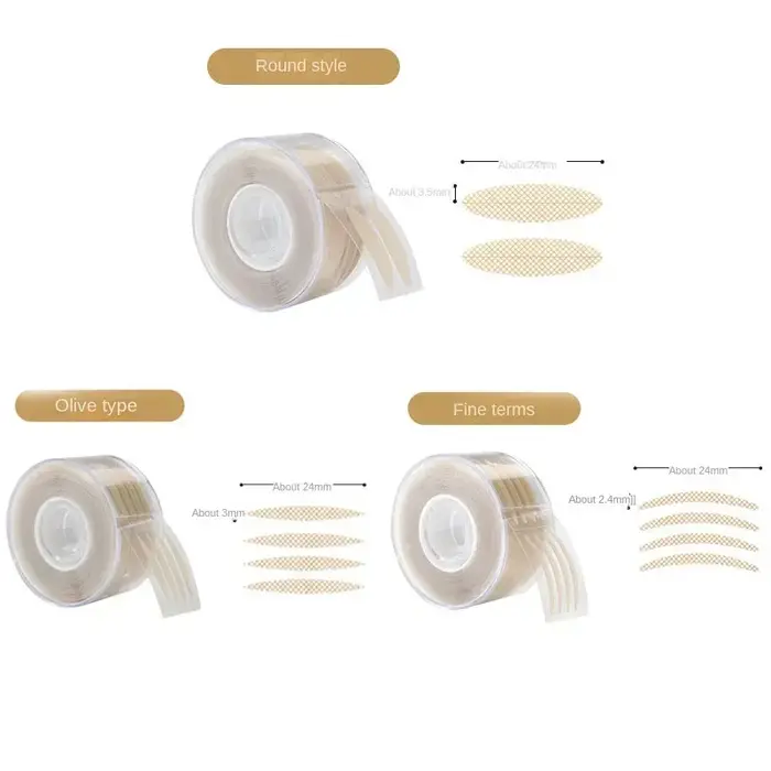 600 pièces autocollant de bande de paupière Invisible Double pli paupière dentelle bande de cils auto-adhésif cils outils cils Patch maquillage