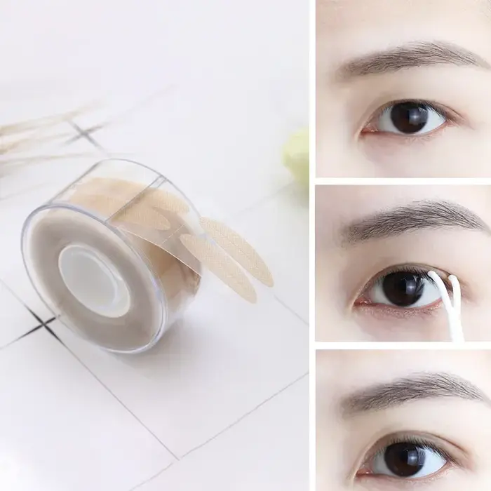Ruban adhésif personnalisable pour maquillage, 600 pièces/boîte, transparent, invisible, pour remont