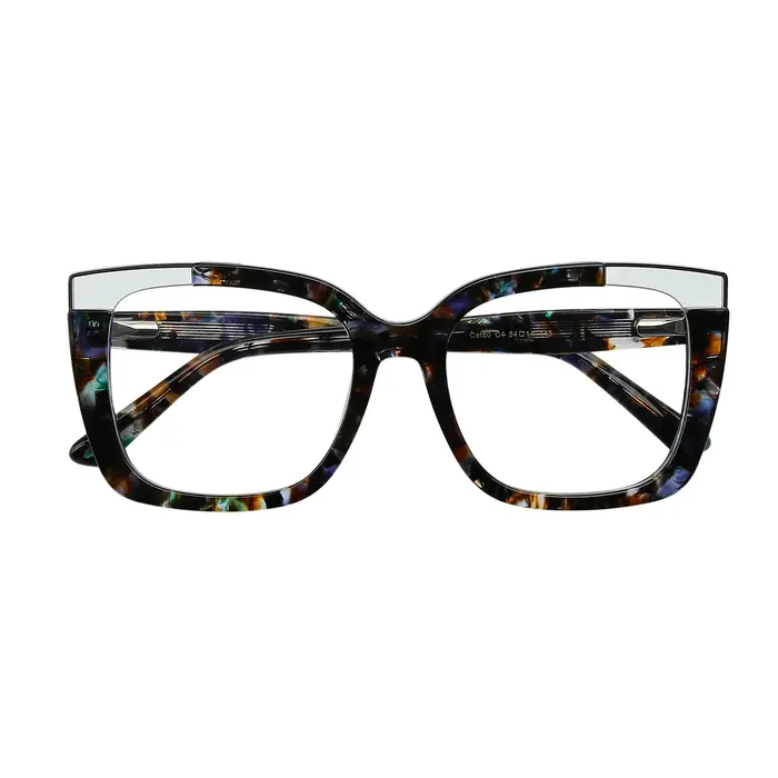 Lunettes œil de chat surdimensionnées rétro pour femmes de luxe