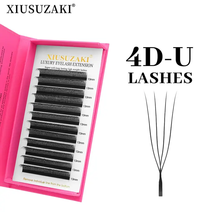 XIUSUZAKI en forme de U YY 3D 4D 5D W Extensions de cils nouveau Style U/W Extension