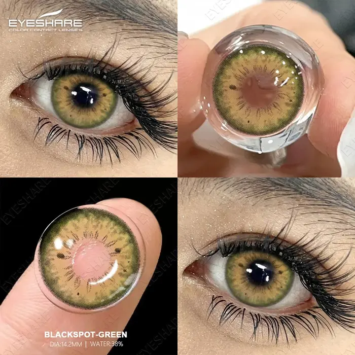 EYESHARE 1 paire de lentilles de Contact de couleur pour les yeux cosmétiques lentilles bleues de ha