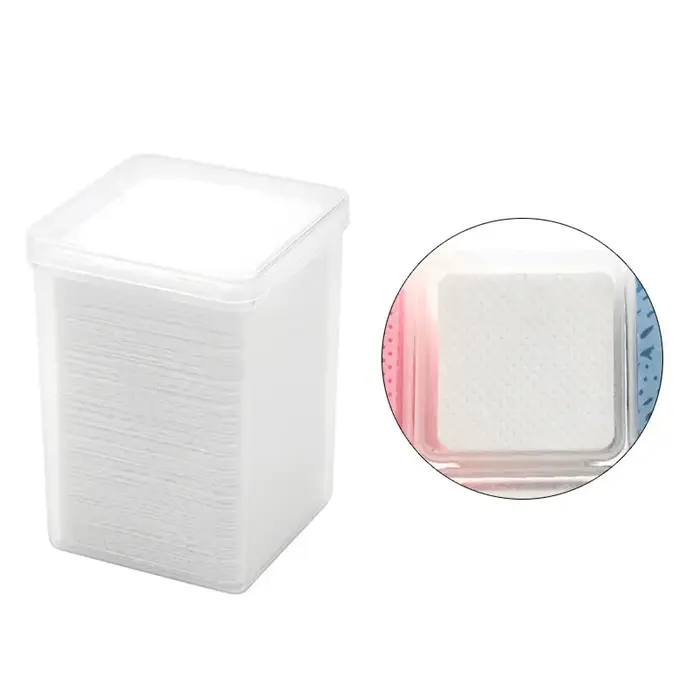 Lingettes en papier coton pour enlever la colle des cils