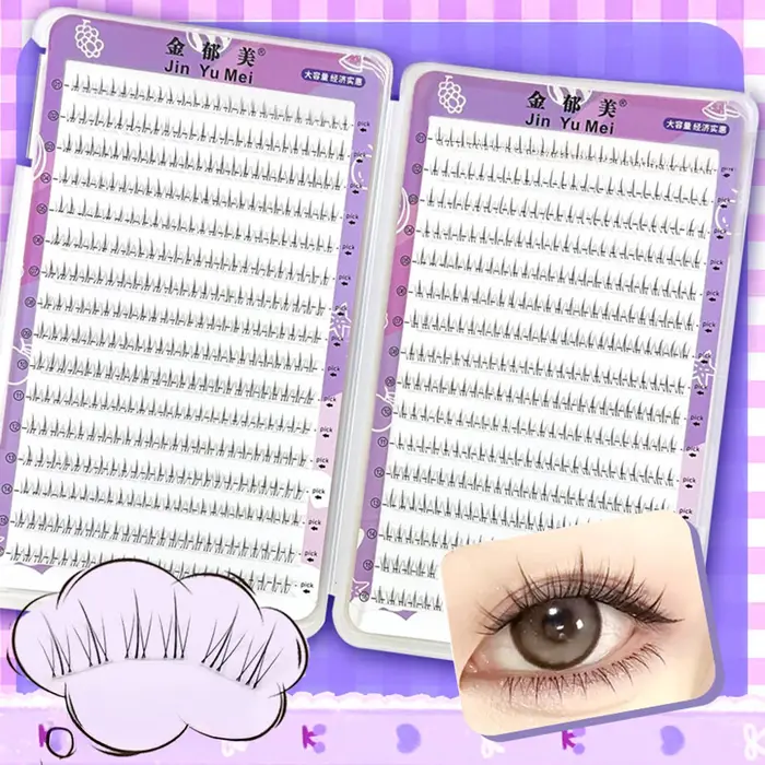 32 rangées de Faux cils inférieurs Manga de grande capacité