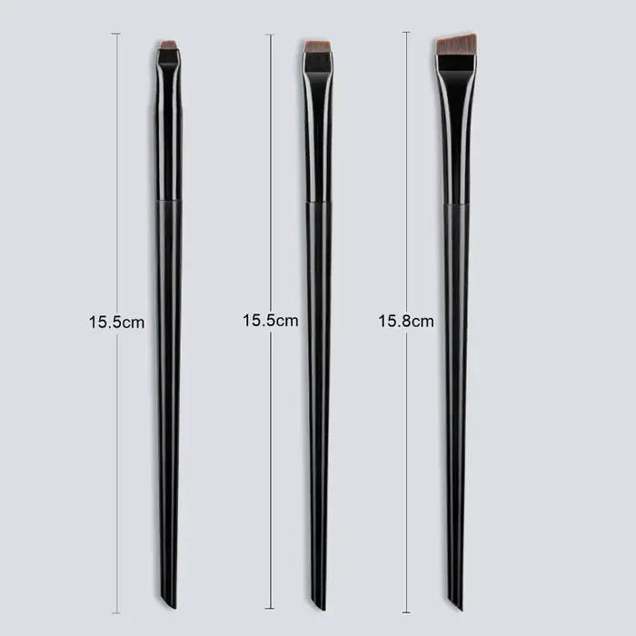 Karsyngirl 3 pièces/ensemble lame Eyeliner brosse à sourcils Portable plat fin Eye Liner