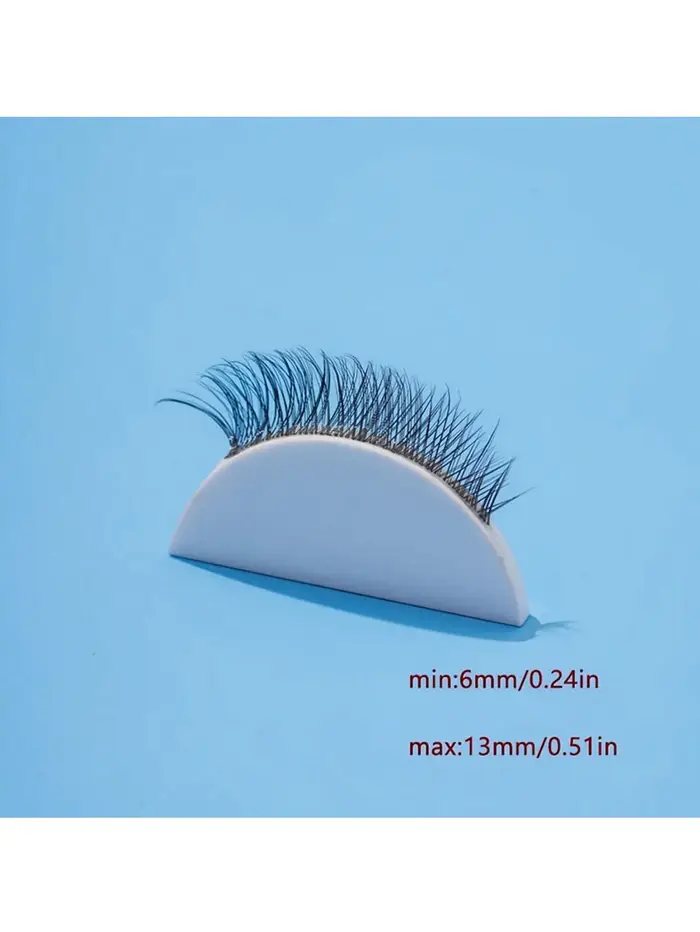 1 ensemble de faux cils 3D multi-couches bouclés de style européen et américain