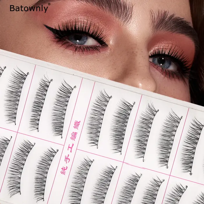 10 paires de faux cils naturels