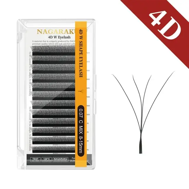 NAGARAKU floraison automatique 3D 4D 5D 6D 7D 8D W forme toutes tailles ventilateurs préfabriqués Extensions de cils