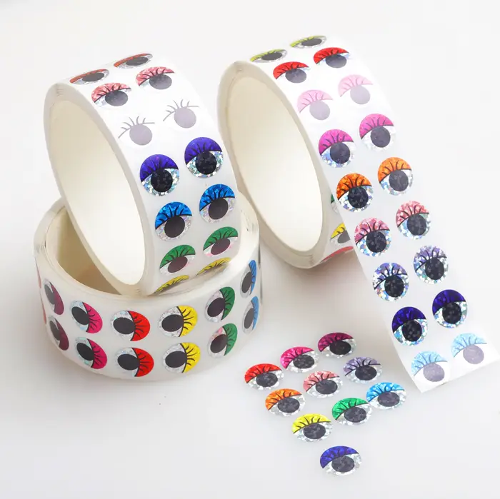 Autocollants pour les yeux brillants et scintillants