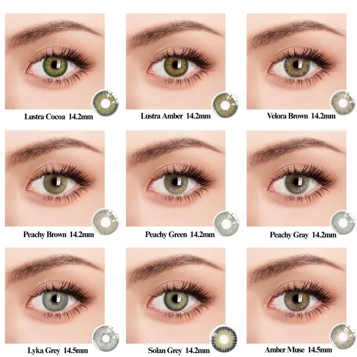 UYAAI 10-100 paires de lentilles de couleur pour les yeux
