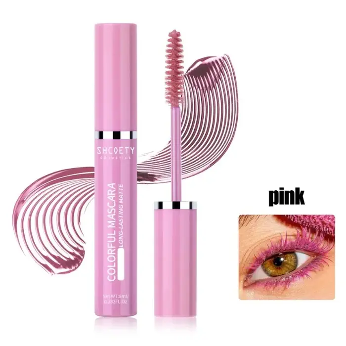 Mascara coloré cils bleu rose vert Mascara imperméable coloré charmant Mascara à friser longue durée