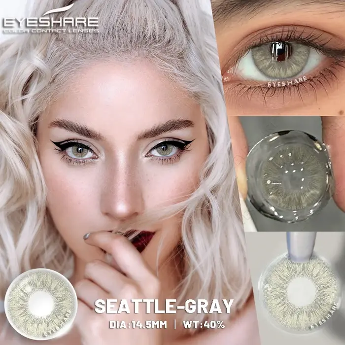 EYESHARE 1 paire de lentilles de contact colorées pour les yeux