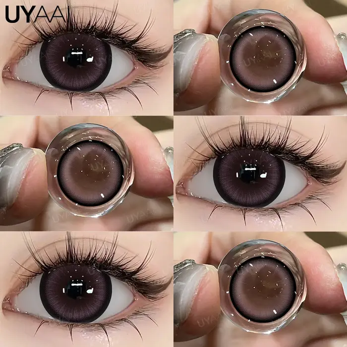 UYAAI 1 paire de lentilles violettes pour les yeux