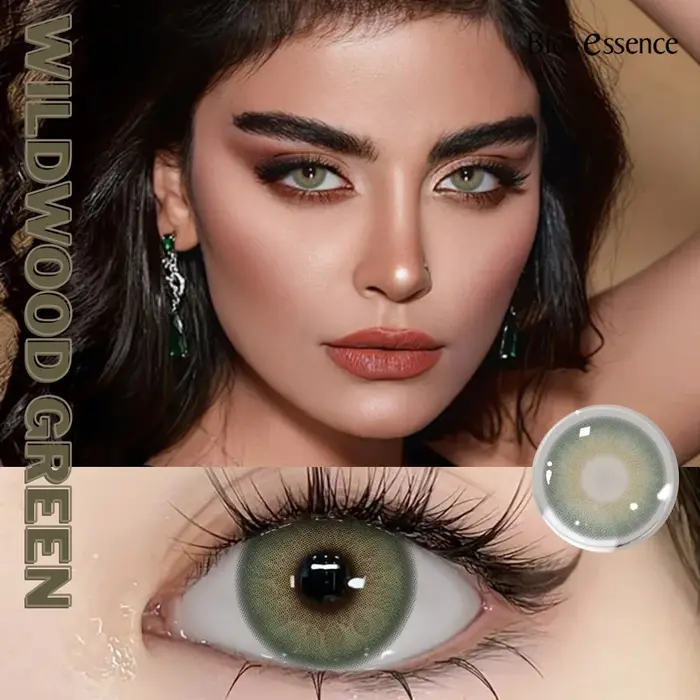 Lentilles de contact colorées Bio-essence pour yeux bleus