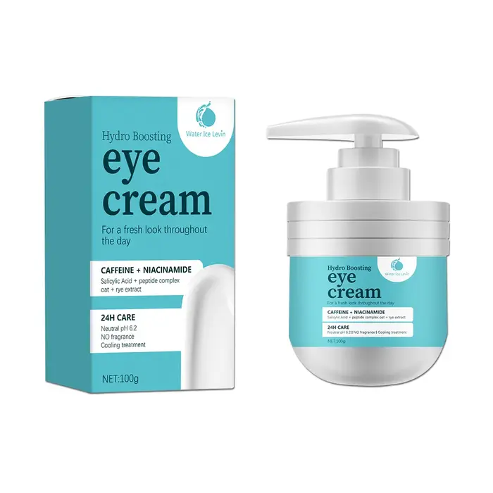100g Crème hydratante pour les yeux : caféine + acide aminosalylique niacin + complexe peptidique + extrait de seigle