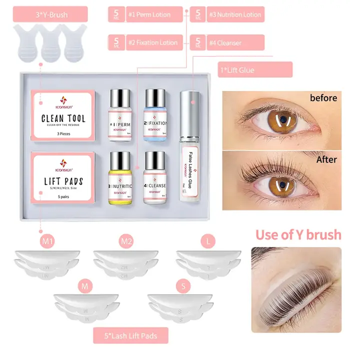 ICONSIGN Kit de levage de cils Lifiting rehausseur