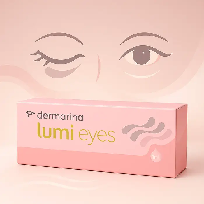 Sérum à l'acide hyaluronique Lumi Eyes 1ML pour les cernes et les poches sous les yeux, ensemble de 