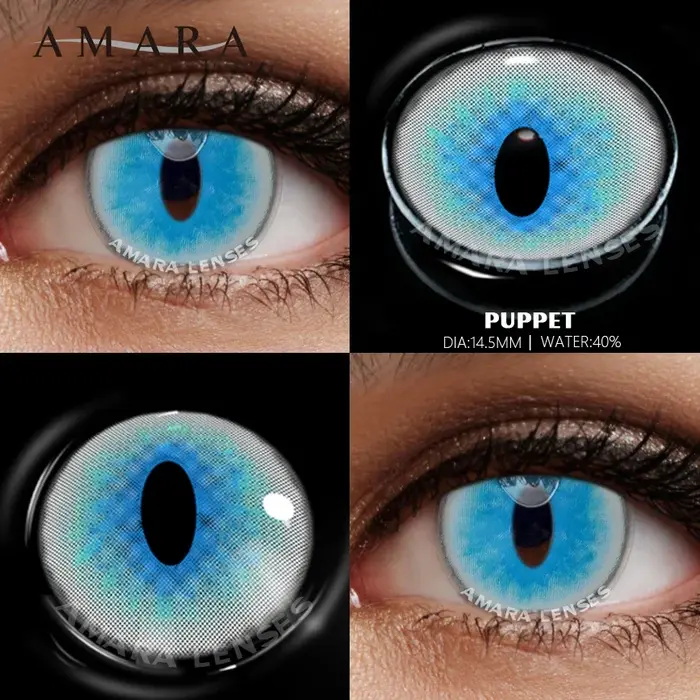 AMARA lentilles de Contact de couleur pour les yeux 1 paire Anime Cosplay