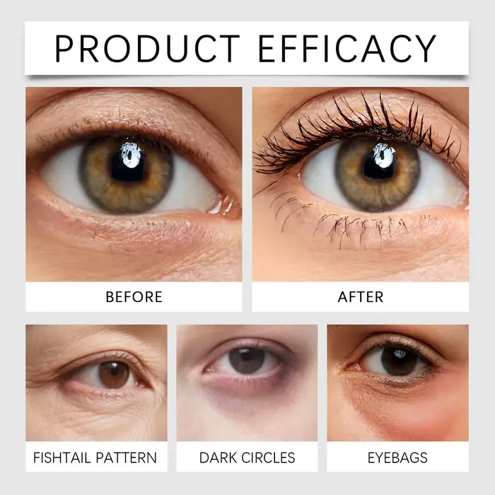 Crème hydratante anti-âge pour les yeux pour femmes et hommes, hydratation en profondeur pour réduire les ridules et les poches, crème de jour et de nuit pour peau sèche