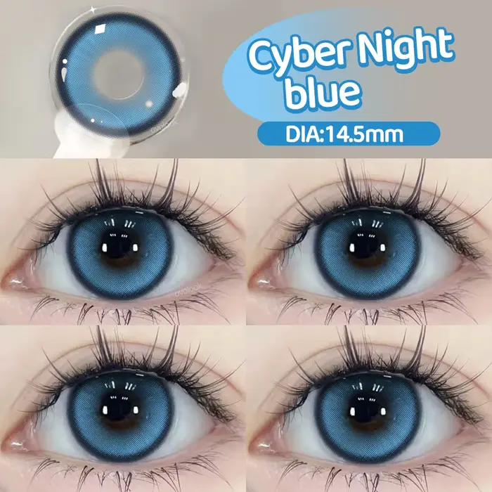 2pcs/paire Big Pupils Cyber Series Halloween Lentilles de contact colorées pour le maquillage des yeux Lentille marron