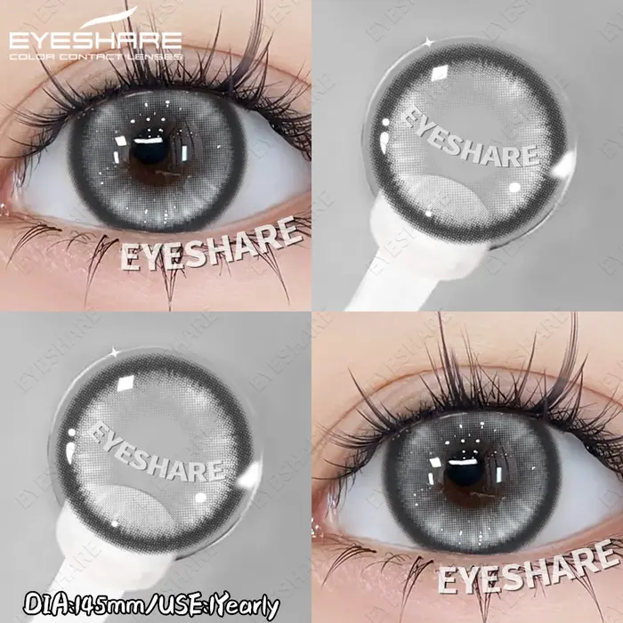 EYESHARE Anime lentilles de Contact colorées Cosplay yeux bleus Contact violet yeux souples lentille