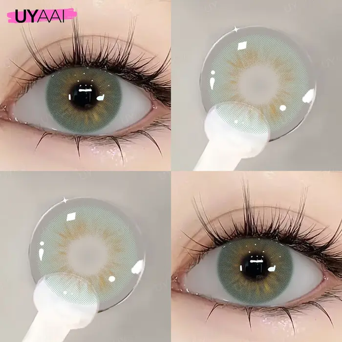 UYAAI Siri 1 paire d'élèves colorées pour les yeux de couleur marron