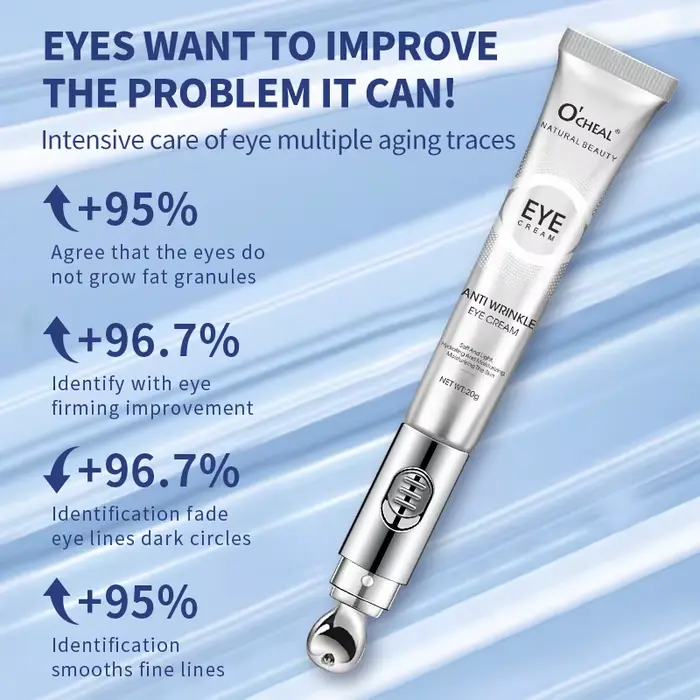 OCHEAL crème de Massage électrique pour les yeux acide hyaluronique raffermissant estompe les ridules Gel de soin